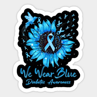 In November We Wear Blue Diabetes Awareness Sticker